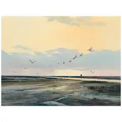 Al Barnes, Sunrise Flight, oil on canvas