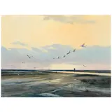 Al Barnes, Sunrise Flight, oil on canvas
