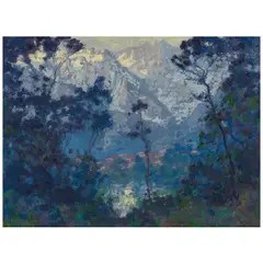 H. Raymond Henry, Sierra Landscape, oil on canvas laid to board