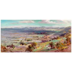 Charles Henry Harmon, Study for Santa Clara Valley, oil on canvas