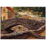 Joseph Raphael, Pont de Cheval (Bruges, Belgium), oil on canvas