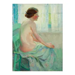 Seated Nude by Pauline Palmer, oil on canvas, sold Feb 2026