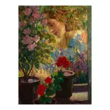 Mischa Askenazy, Woman in the Garden, oil on canvas
