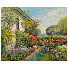 William Adam, Spring Garden (Pacific Grove), oil on canvas laid to board