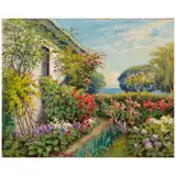 William Adam, Spring Garden (Pacific Grove), oil on canvas laid to board