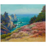 Elizabeth Strong, From the Hilltops of Point Lobos, oil on canvas