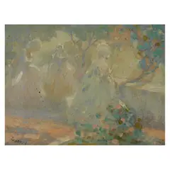 William Clapp, In the Sun, Cuba, oil on board