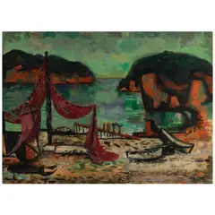 Erle Loran, Nets Drying, 1948, oil on canvas