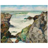 William Gaw, Coastal Scene, oil on canvas