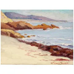 Looking South From Picnic Beach (Laguna) by William Swift Daniell, circa 1920, oil on canvas laid to board, offered Feb 2026