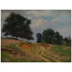 William Wendt, California Hillsides, oil on canvas