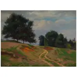 William Wendt, California Hillsides, oil on canvas