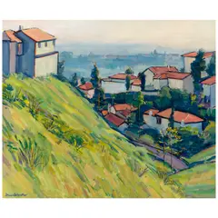 Donna N. Schuster, Hollywood Hills, oil on canvas