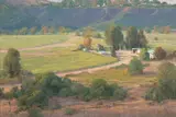 Elizabeth 'Libby' Tolley, San Mateo Creek, oil on canvas laid to board