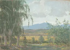 John Jay Baumgartner, Rancho Santa Margarita, gouache on paper