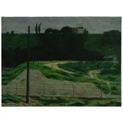 James Warren Hueter, Landscape, 1953, oil on canvas