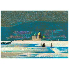 Millard Sheets, Russia, 1962, gouache on board