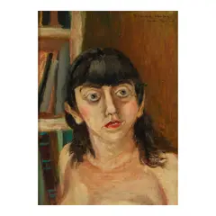 Aaron Bohrod, Portrait, oil on Masonite