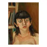 Aaron Bohrod, Portrait, oil on Masonite