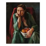 Otis Oldfield, White Bowl, oil on canvas