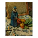 Mischa Askenazy, Still Life With Orange, oil on canvas