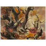 Jade Fon Woo, Autumn Mood, watercolor on paper