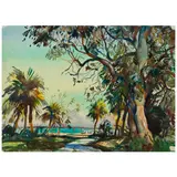 William Lester Stevens, Indian River, watercolor on paper