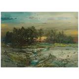 William Louis Sonntag, Rocky Landscape, 1892, watercolor on paper