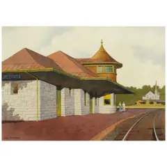 Stan Masters, Kirkwood Station (City Scenes #4), watercolor on paper