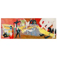 Dimitri Petrov, Under Canvas Dancing, mixed media on paper