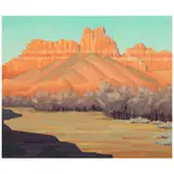 Martin Sabransky, Desert Landscape, oil on canvas