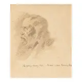 Frederic Remington, The Young Among Tribe, pencil on paper