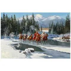 Paul Abram Jr., On the Move, oil on canvas