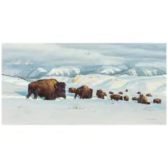 Robert Duncan, Lords of Winter, 1976, oil on Masonite