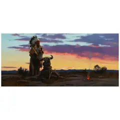 Tom Browning, Horns of Hope, oil on canvasboard