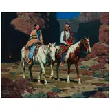 David Mann, Navajo Night, oil on canvas