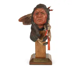 Roy Andersen, Many Coup, polycrome bronze