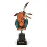Harry Jackson, Algonquin Chief, polychrome bronze