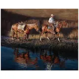 John Fawcett, Fading Light, oil on board