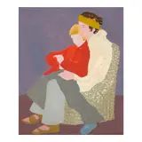 March Avery, Sally and Sean, 1977, oil on canvasboard