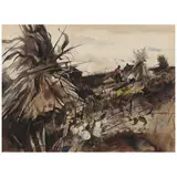 Andrew Wyeth, The Corn Huskers, 1944, watercolor and graphite on paper