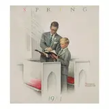 Norman Rockwell, Father and Boy: Church, 1961, oil on canvas