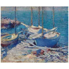 Edmund Greacen, Fishing Boats, 1913, oil on canvas