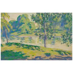 Allen Tucker, The Creek, 1920, oil on canvas