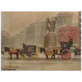 Guy Carleton Wiggins, An Old Fashion Winter, New York, 1959, oil on canvasboard