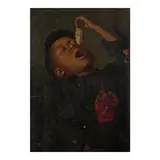 Elbridge Ayer Burbank, Boy Eating Oyster, oil on panel