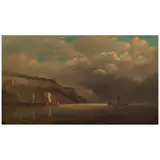 Francis A. Silva, Hudson River at Kingston Point, 1878, oil on canvas