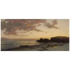 Sundown, Sakonnet by Alfred Thompson Bricher, oil on canvas, sold Apr 2026