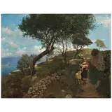 Charles Caryl Coleman, Shepherdess, 1888, oil on canvas