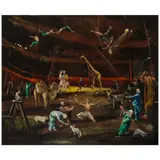 Everett Shinn, Circus, 1949, oil on Masonite